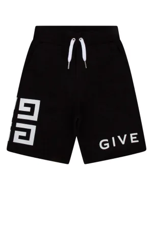 Givenchy Kids Logo Printed Drawstring Track Shorts