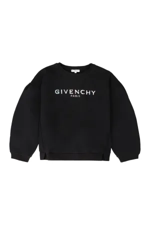 Givenchy Kids Logo Printed Puff-Sleeve Sweatshirt