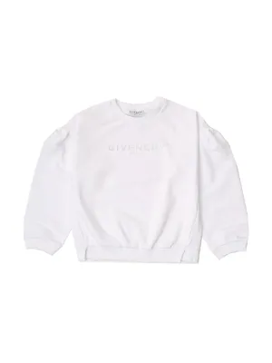 Givenchy Kids Logo Printed Puff-Sleeve Sweatshirt