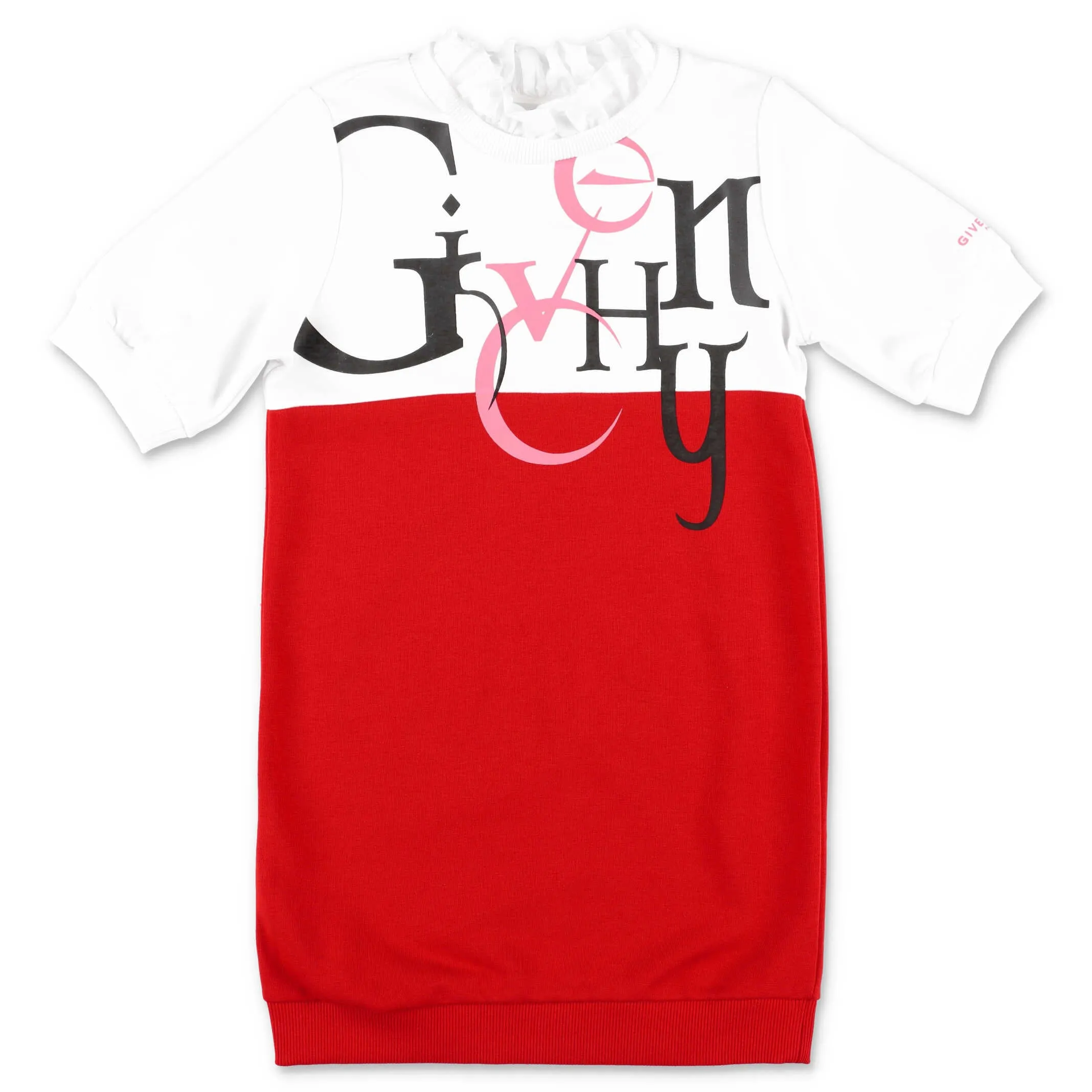 Givenchy Kids Logo Printed Two-Tone Sweatshirt Dress