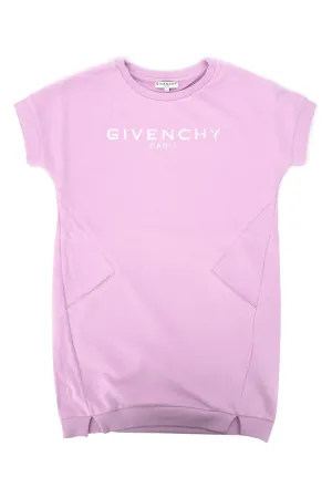 Givenchy Kids Metallic Logo Printed T-Shirt Dress