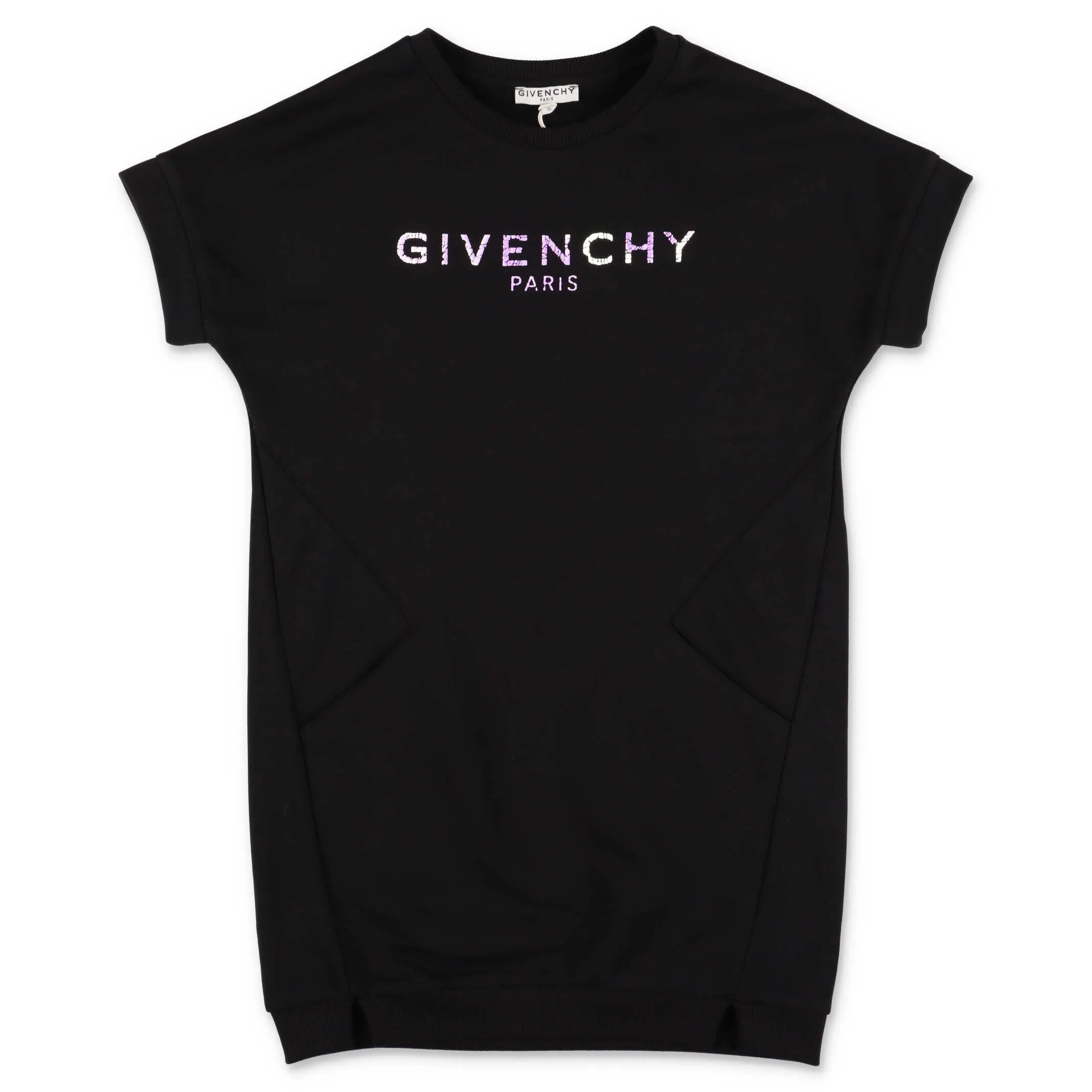 Givenchy Kids Metallic Logo Printed T-Shirt Dress