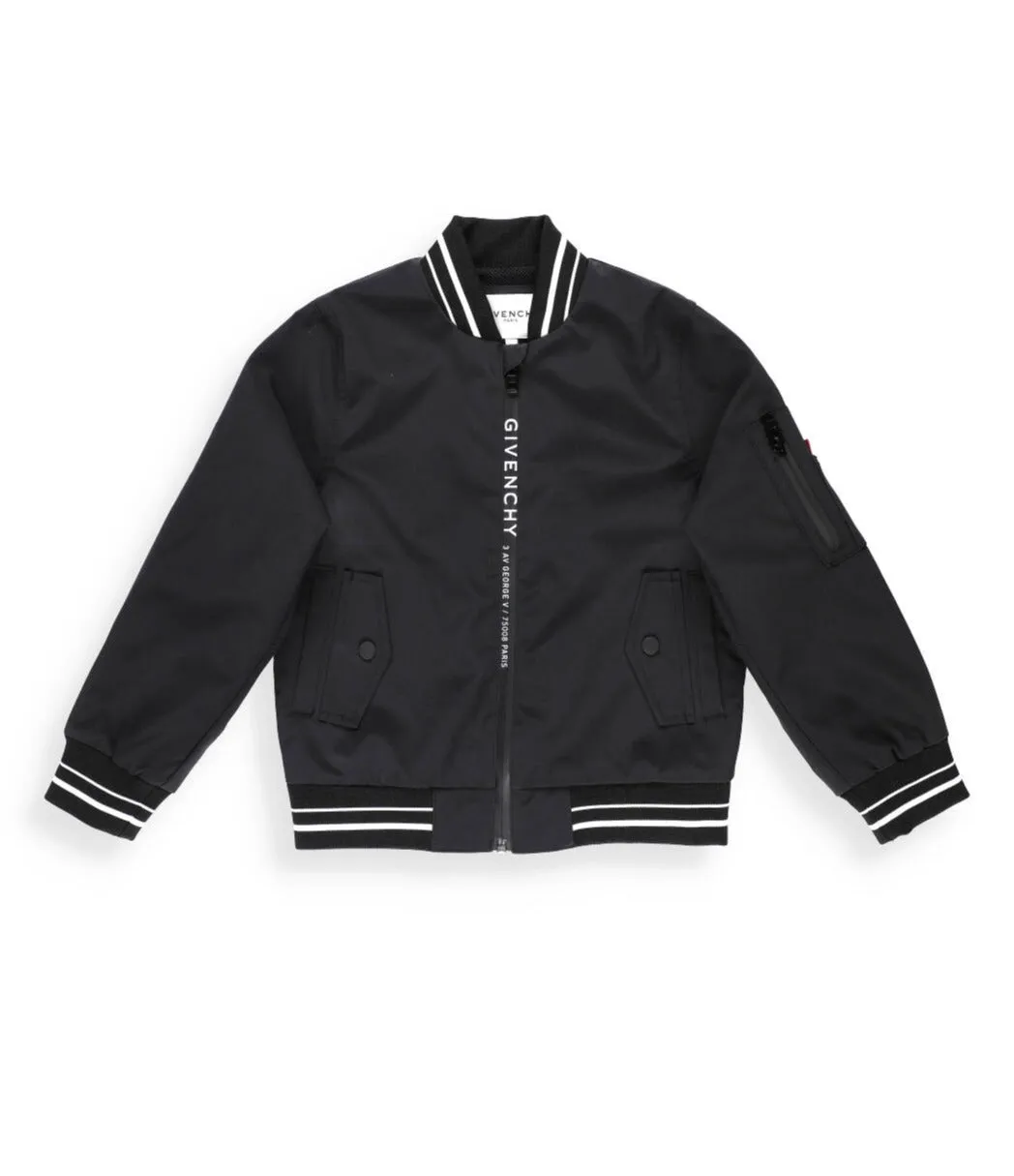 Givenchy Kids Striped Bomber Jacket