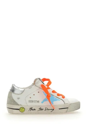 Golden Goose Kids Graffiti Printed Lace-Up Sneakers