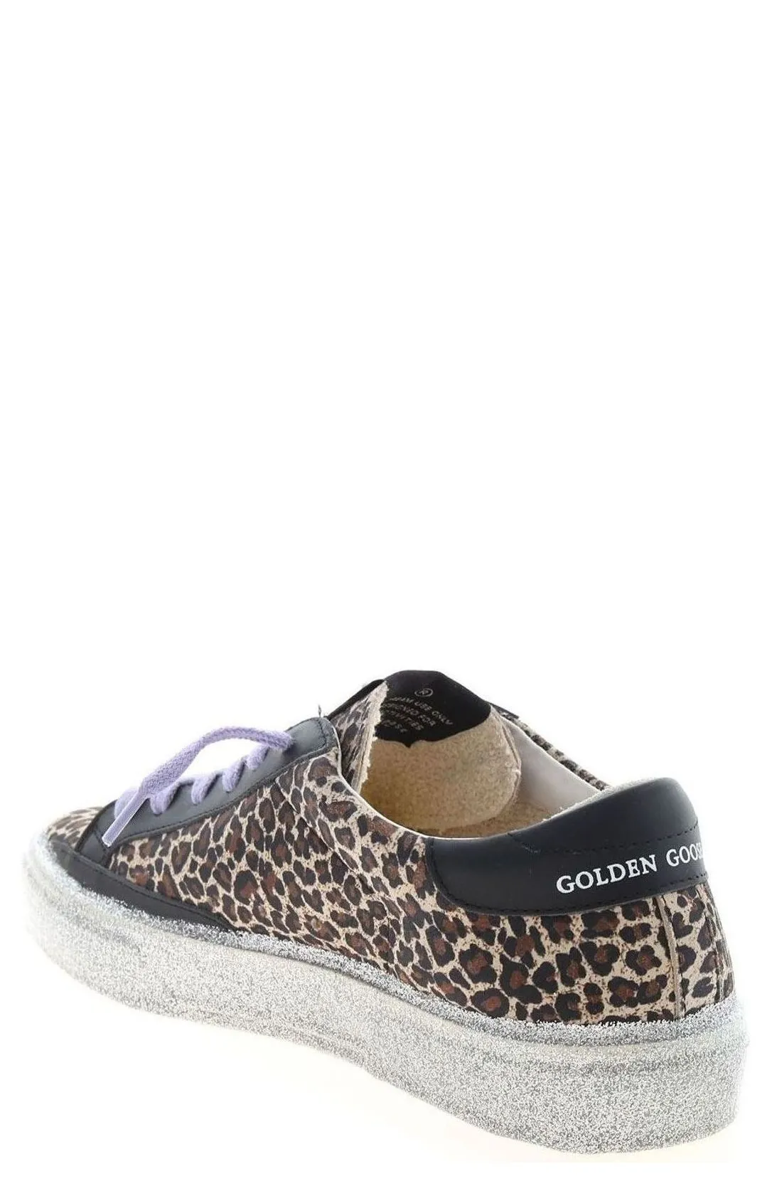 Golden Goose Kids May Leopard Print Sneakers