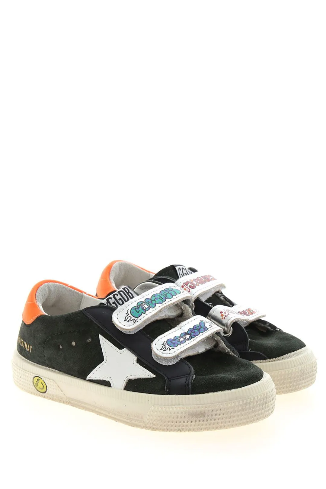 Golden Goose Kids May Velcro Strap Sneakers