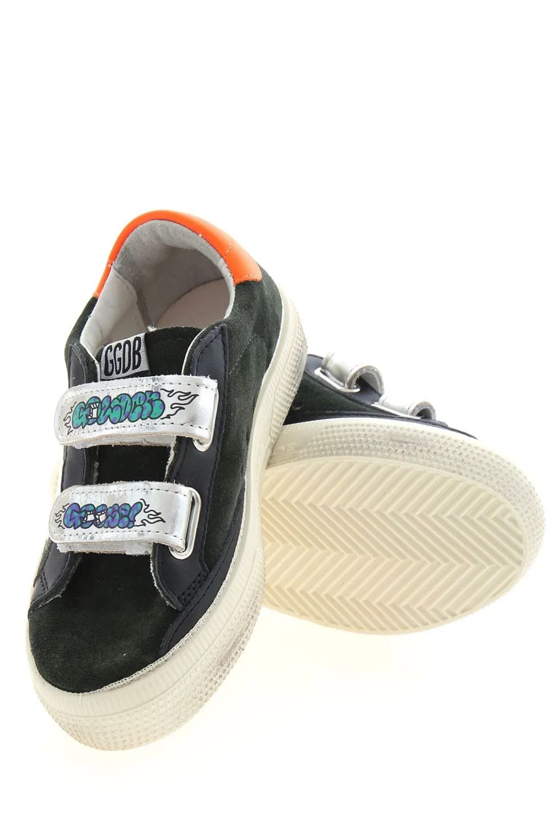 Golden Goose Kids May Velcro Strap Sneakers
