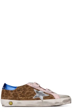 Golden Goose Kids Old School Leopard Printed Sneakers