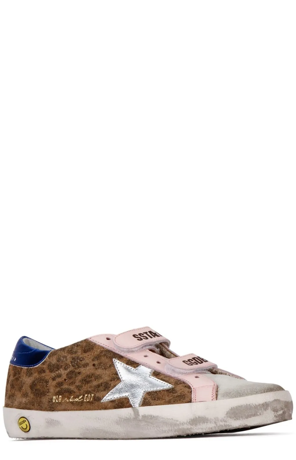 Golden Goose Kids Old School Leopard Printed Sneakers