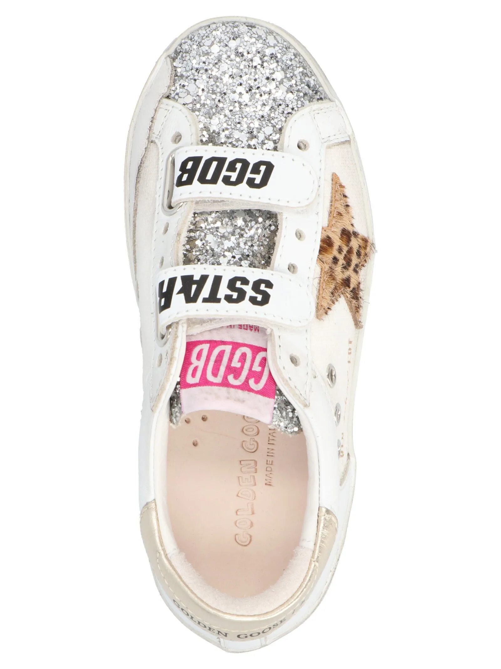 Golden Goose Kids Old School Velcro Strap Sneakers