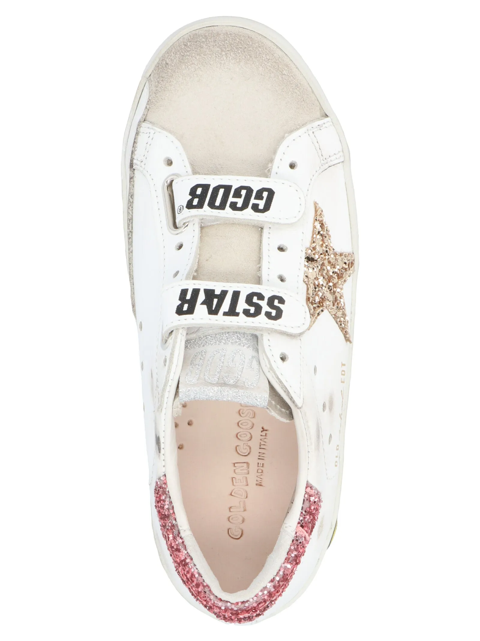 Golden Goose Kids Old School Velcro Strap Sneakers