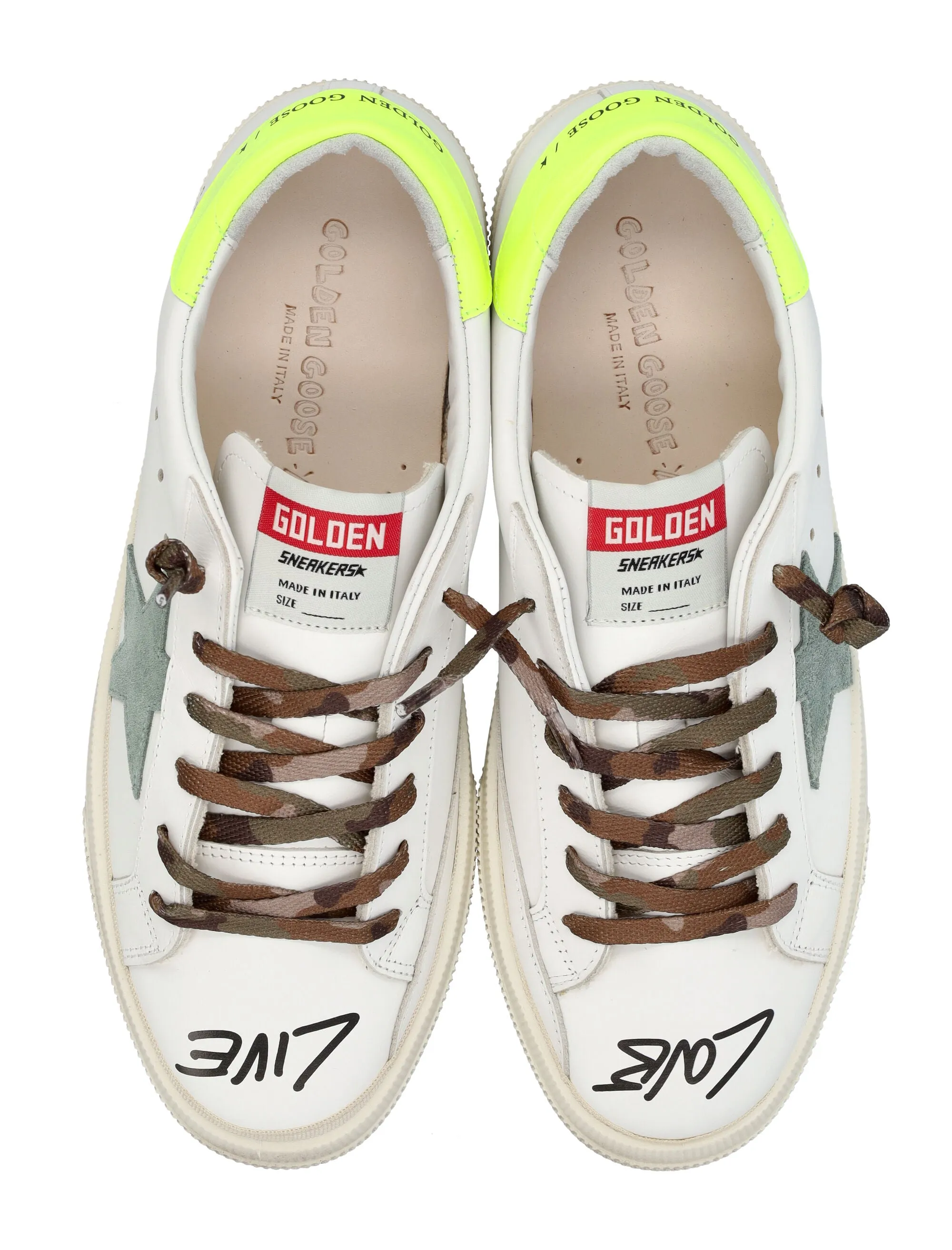 Golden Goose Kids Round Toe Lace-Up Sneakers