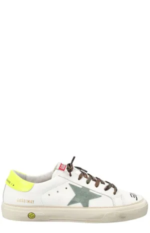 Golden Goose Kids Round Toe Lace-Up Sneakers