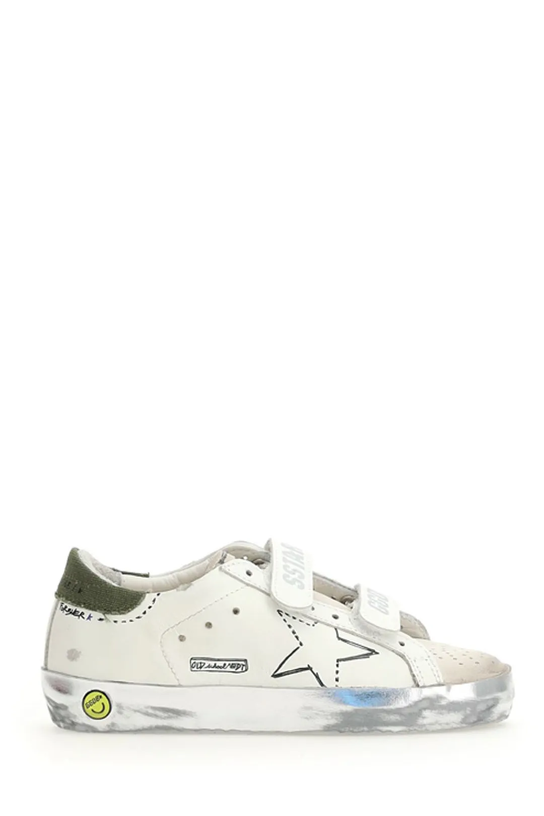 Golden Goose Kids Star Patch Touch-Strap Sneakers