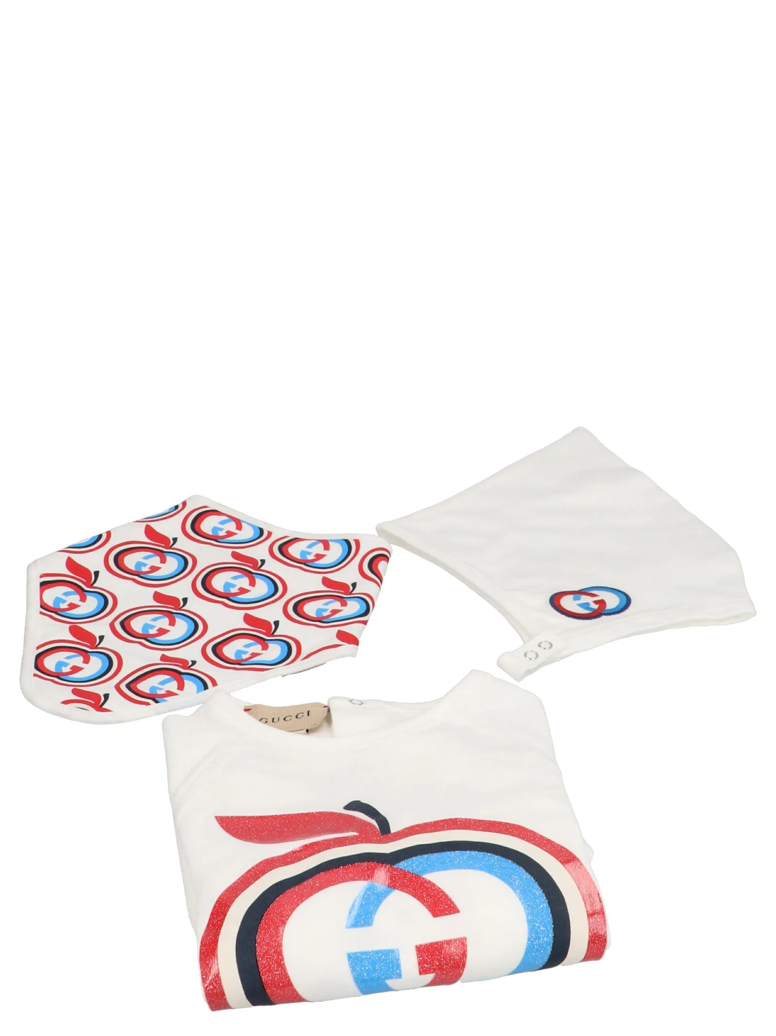 Gucci Kids GG Apple Print Three-Piece Set