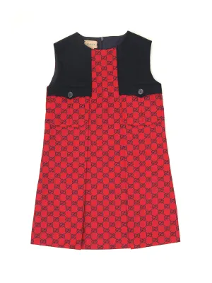 Gucci Kids GG Jacquard Sleeveless Dress