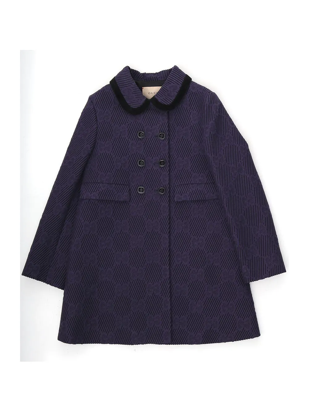 Gucci Kids GG Motif Double Breasted Coat