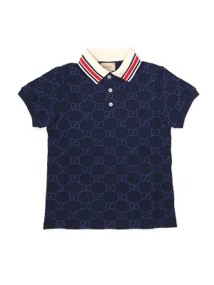 Gucci Kids GG Motif Polo Shirt