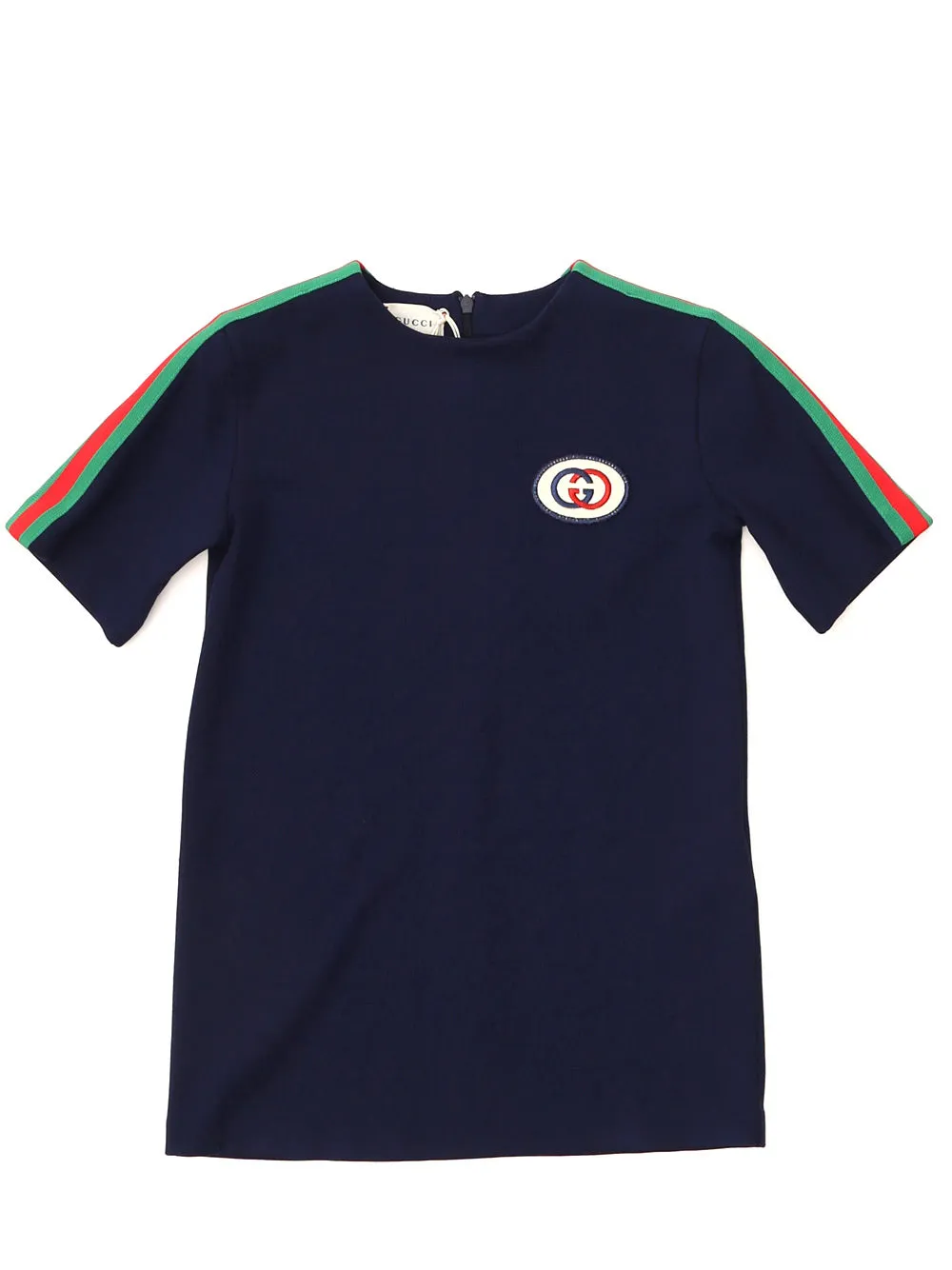 Gucci Kids GG Patch Web Stripe T-Shirt Dress
