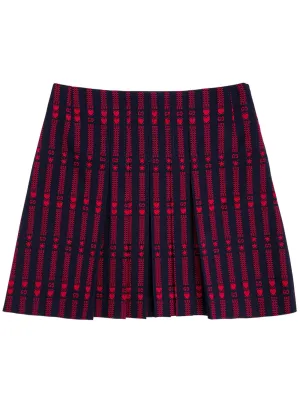 Gucci Kids GG Star Heart Skirt