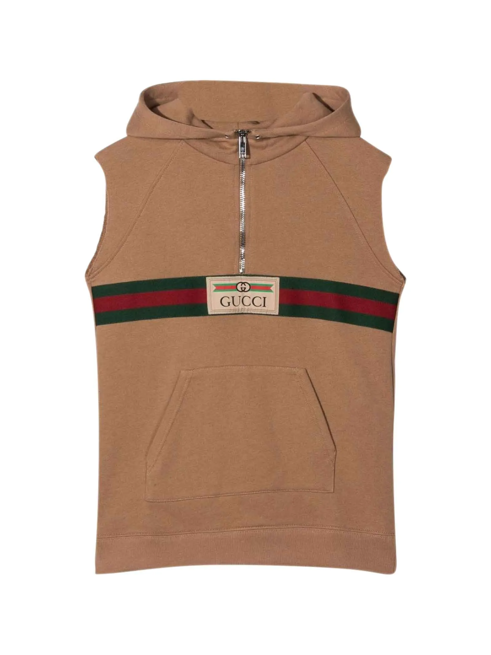Gucci Kids Label Detailed Hooded Dress