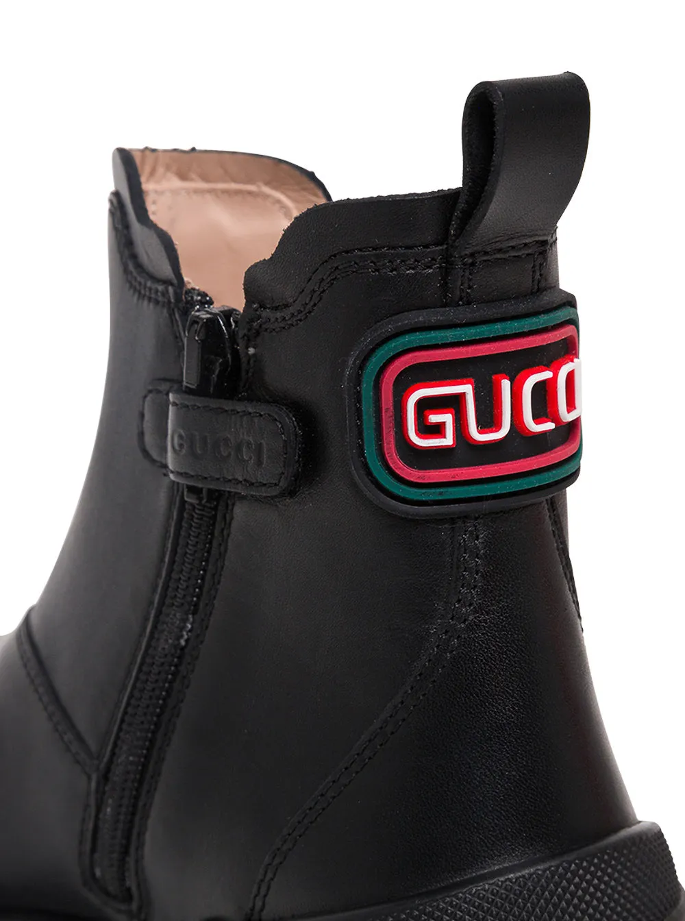 Gucci Kids Logo Patched Boots