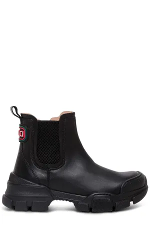 Gucci Kids Logo Patched Boots