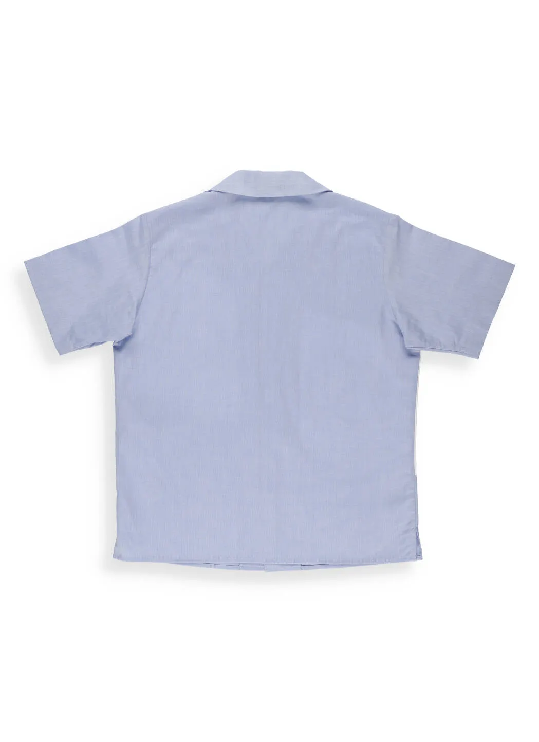 Gucci Kids Logo Script Oxford Short Sleeve Shirt