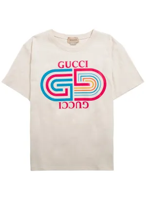 Gucci Kids Retro Logo Print T-Shirt