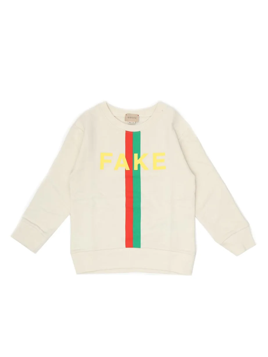 Gucci Kids Slogan Printed Sweatshirt