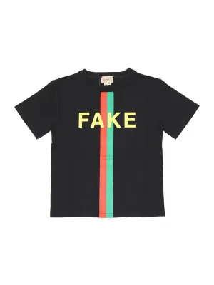 Gucci Kids Slogan Printed T-Shirt