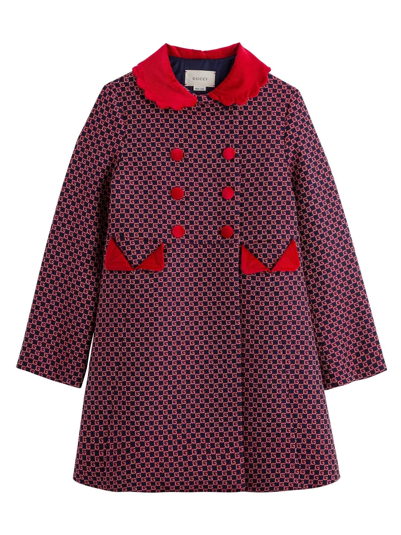 Gucci Kids Square G Double-Breasted Coat