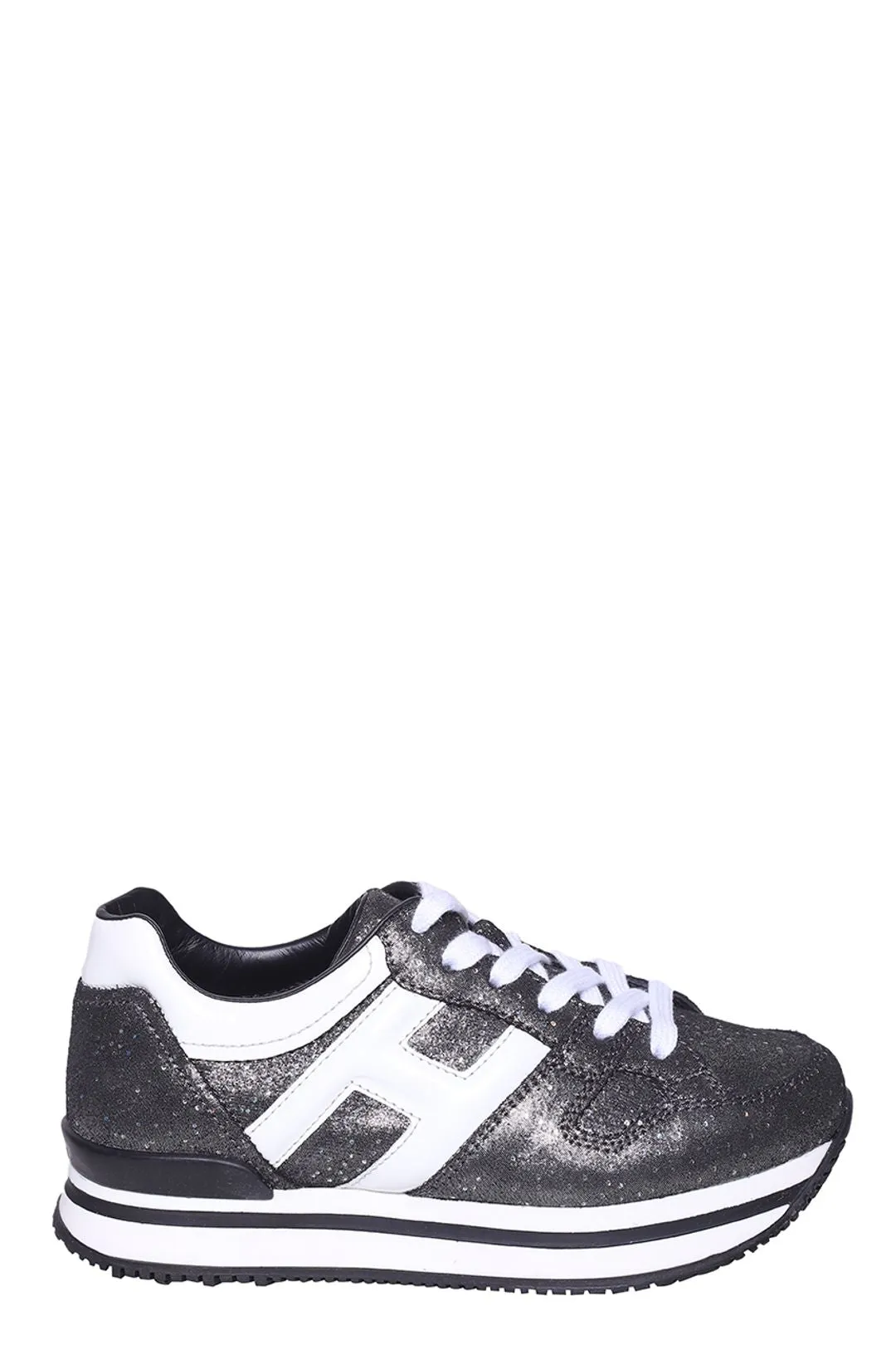 Hogan Kids Glittered Low-Top Sneakers