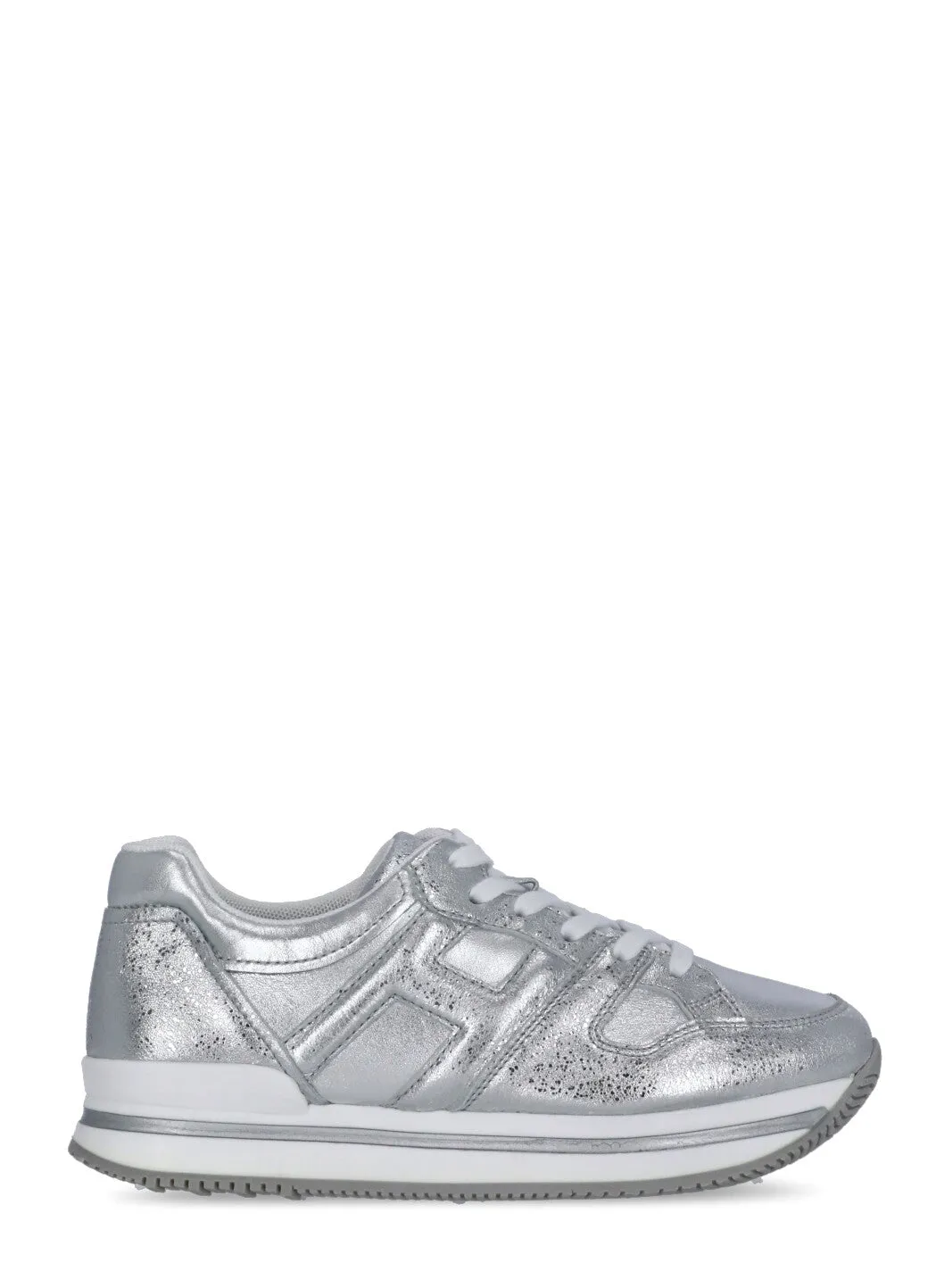 Hogan Kids Glittered Low-Top Sneakers