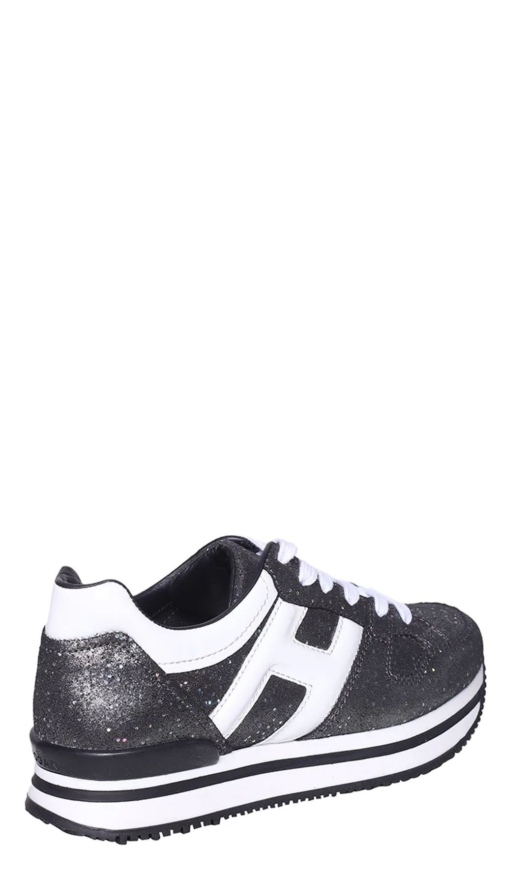 Hogan Kids Glittered Low-Top Sneakers