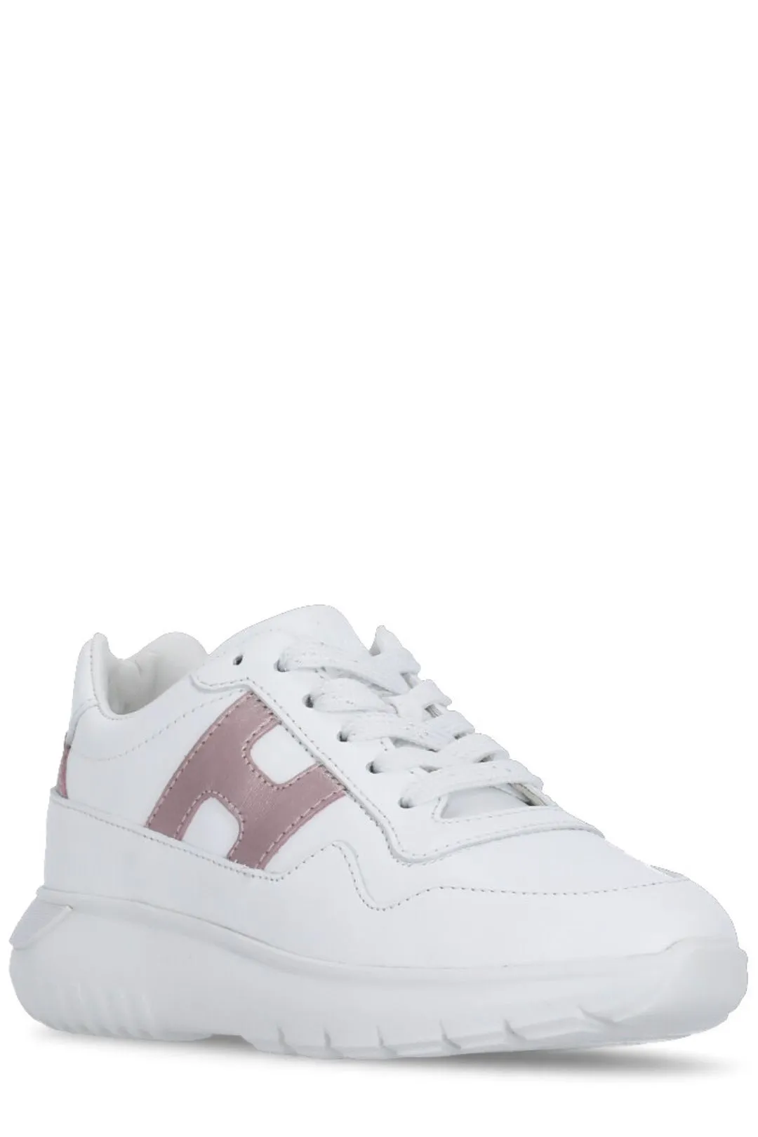 Hogan Kids Interactive Logo Detailed Sneakers
