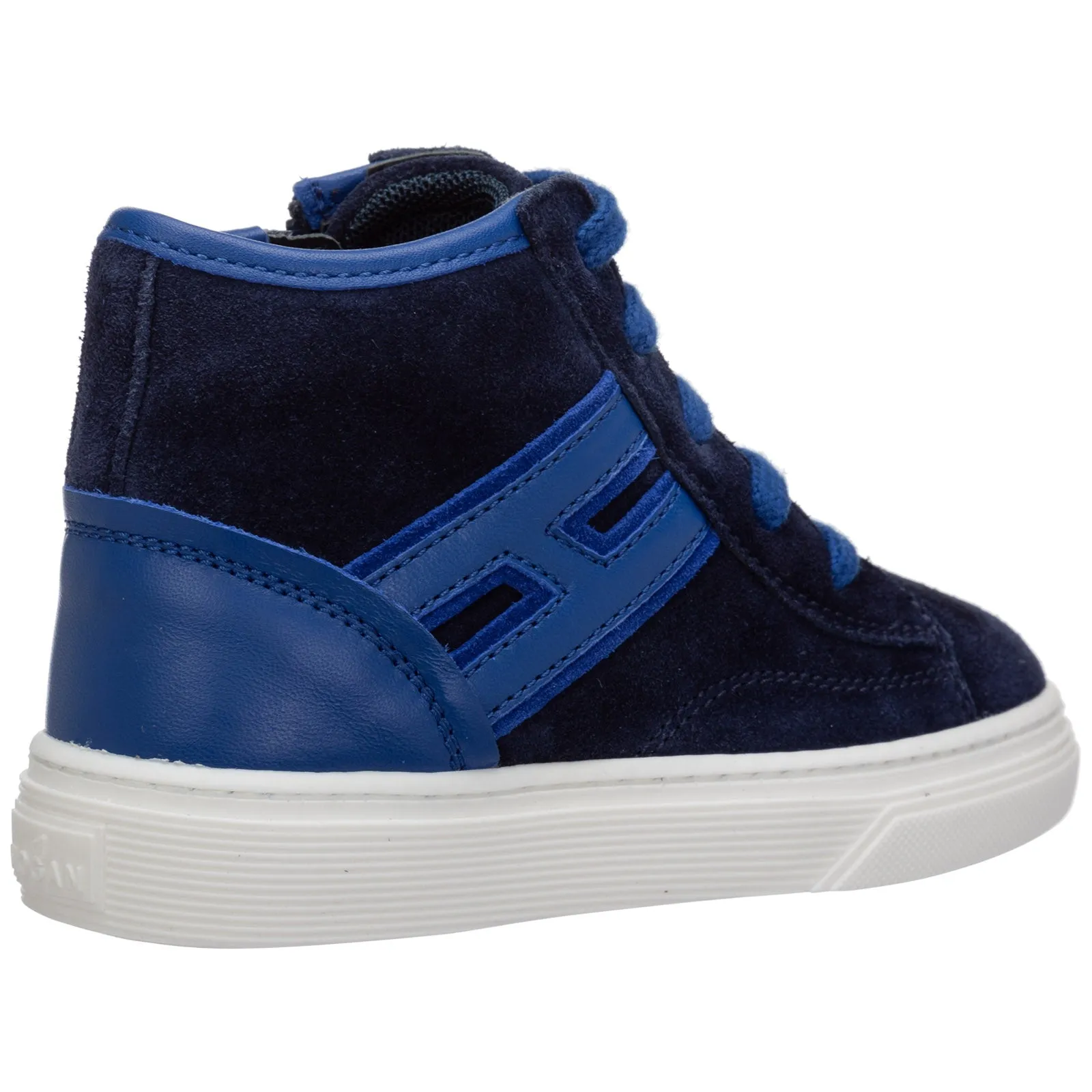 Hogan Kids Logo Detailed High-Top Sneakers