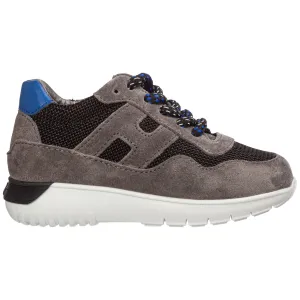 Hogan Kids Logo Detailed Sneakers