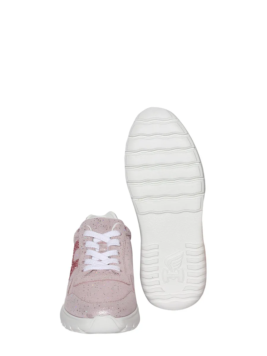 Hogan Kids Logo Detailed Sneakers