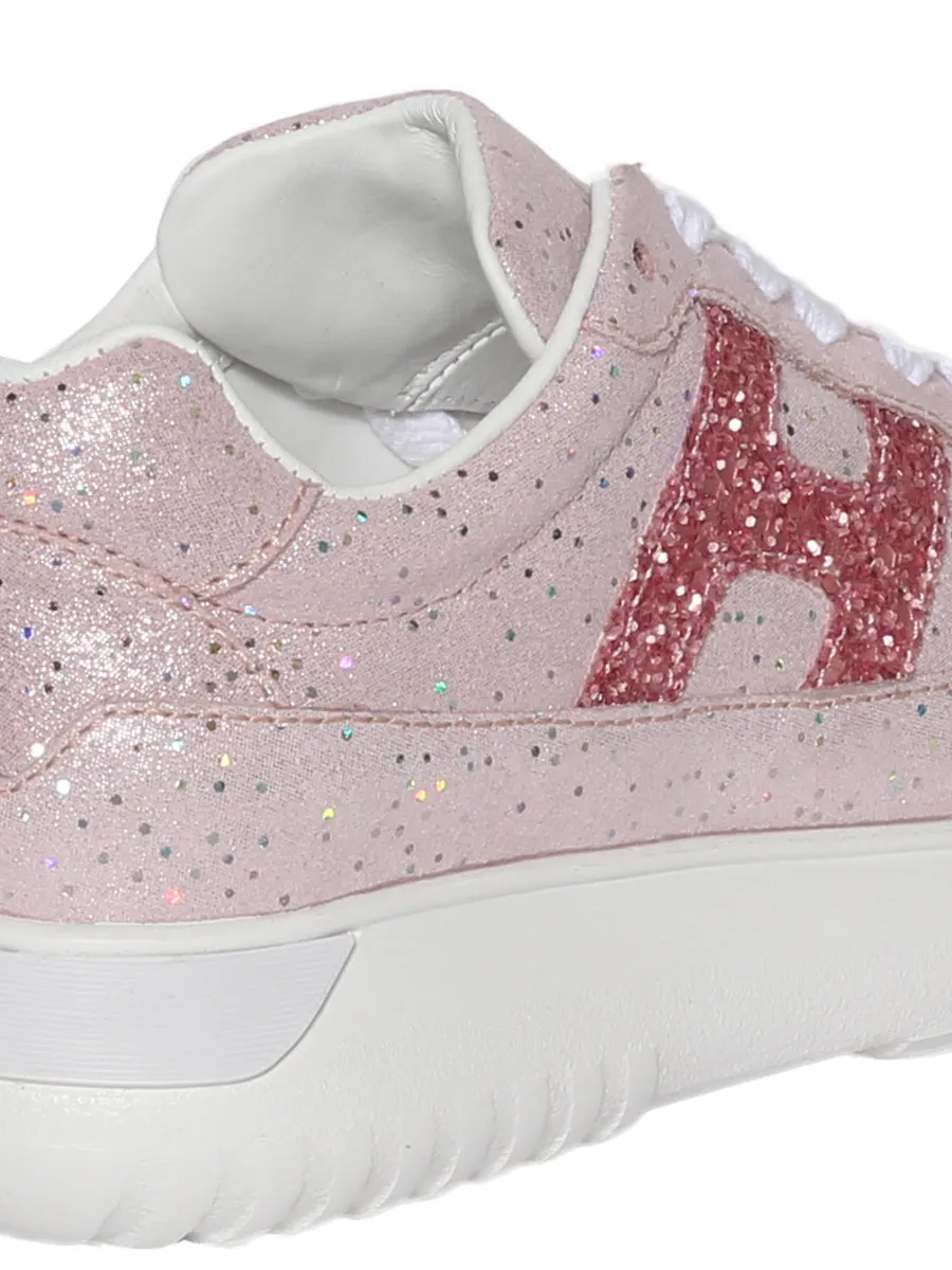 Hogan Kids Logo Detailed Sneakers