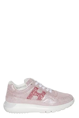 Hogan Kids Logo Detailed Sneakers