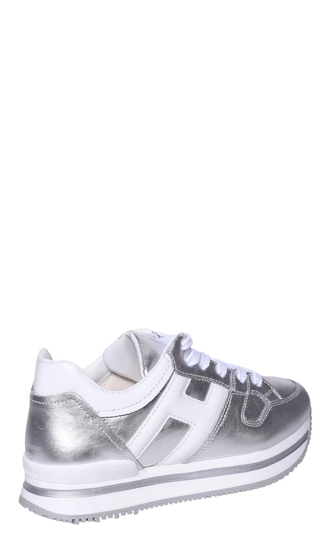 Hogan Kids Metallic Effect Low-Top Sneakers