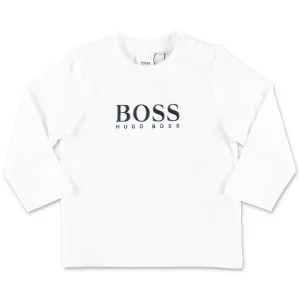Hugo Boss Kids Logo Printed Long Sleeve T-Shirt