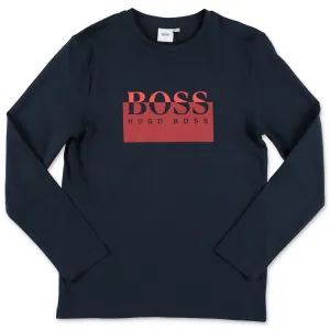 Hugo Boss Kids Logo Printed Long Sleeve T-Shirt
