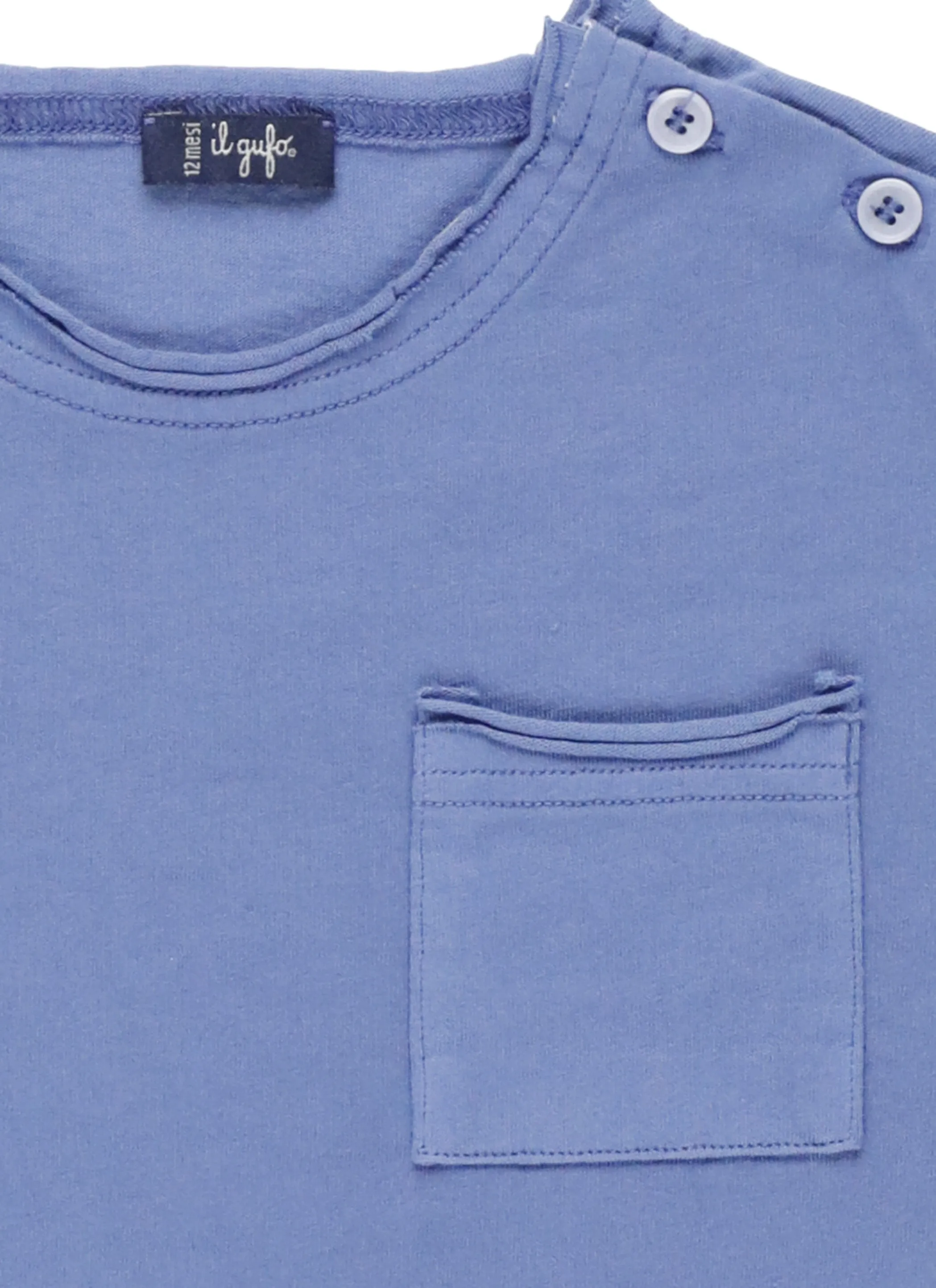 Il Gufo Button Embellished Crewneck T-Shirt