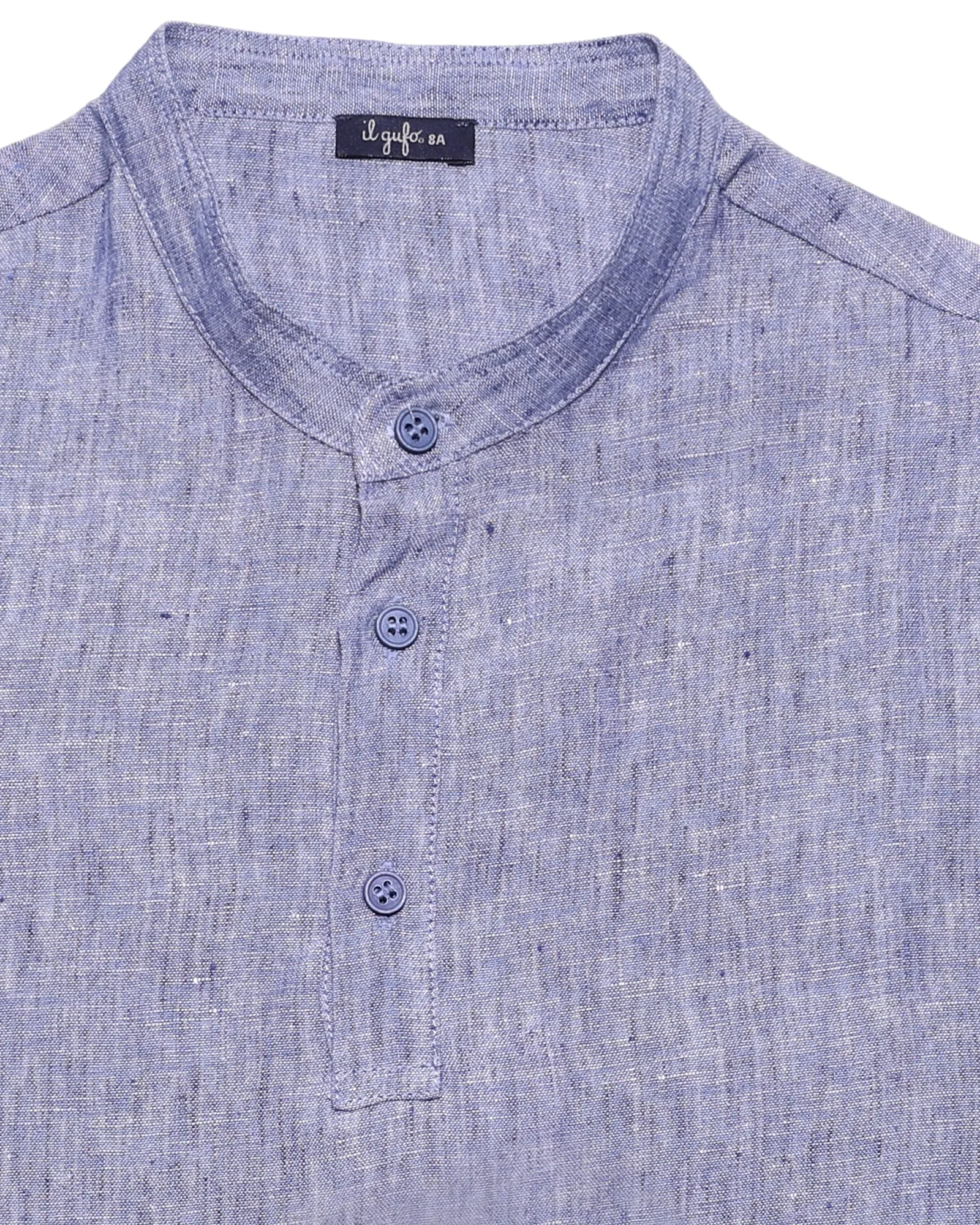 Il Gufo Buttoned Detailed Short-Sleeved Shirt