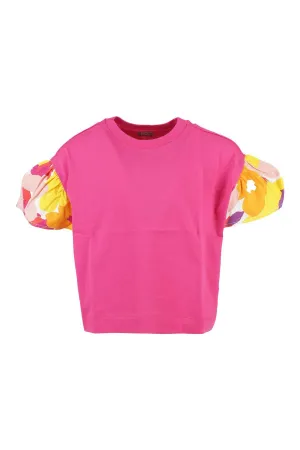 Il Gufo Flower Sleeve T-Shirt