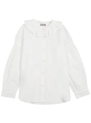 Il Gufo Ruffled Collar Shirt