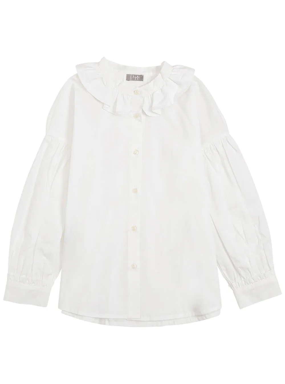 Il Gufo Ruffled Collar Shirt