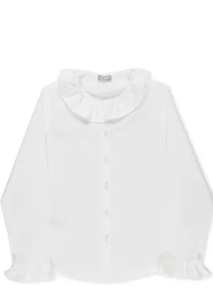 Il Gufo Ruffled Detail Shirt